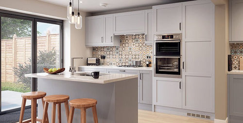 Buy Balmoral Dove Grey Ash Door - Free Delivery in Uk Buy Balmoral Dove Grey Ash Door UK – The Kitchen Box