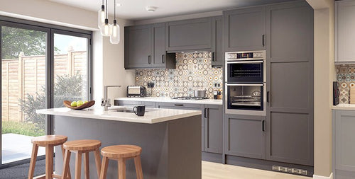 Buy Balmoral Dust Grey Ash Door - Free Delivery in Uk Buy Balmoral Dust Grey Ash Door UK – The Kitchen Box
