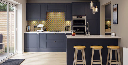 Buy Balmoral Navy Blue Ash Door - Free Delivery in Uk Buy Balmoral Navy Blue Ash Door UK – The Kitchen Box