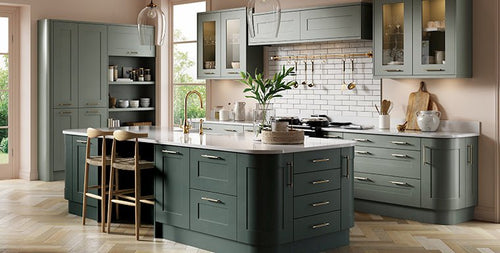 Buy Boston Super Matt Reed Green Door - Free Delivery in Uk Buy Boston Super Matt Reed Green Door UK – The Kitchen Box