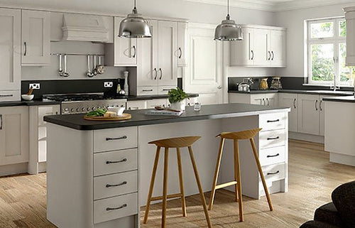 Buy Buckingham Cashmere Shaker Door - Free Delivery in Uk Buy Buckingham Cashmere Shaker Door UK – The Kitchen Box