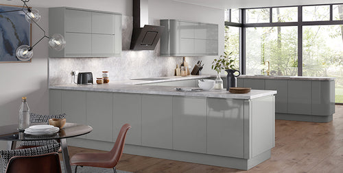 Buy Larissa Dust Grey Gloss Door - Free Delivery in Uk Buy Larissa Dust Grey Gloss Door UK – The Kitchen Box