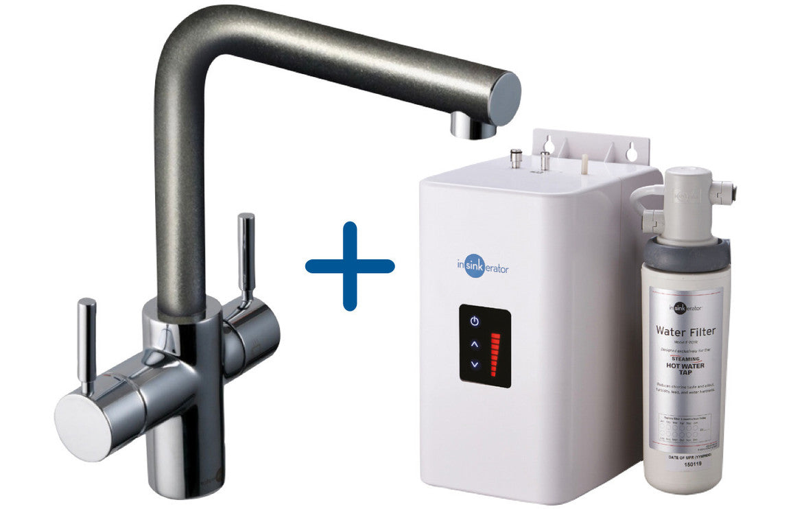 InSinkErator 3N1 L Shape Tap Neo Tank & Filter Pack - Anthracite InSinkErator 3N1 L Shape Tap Neo Tank & Filter Pack - Anthracite