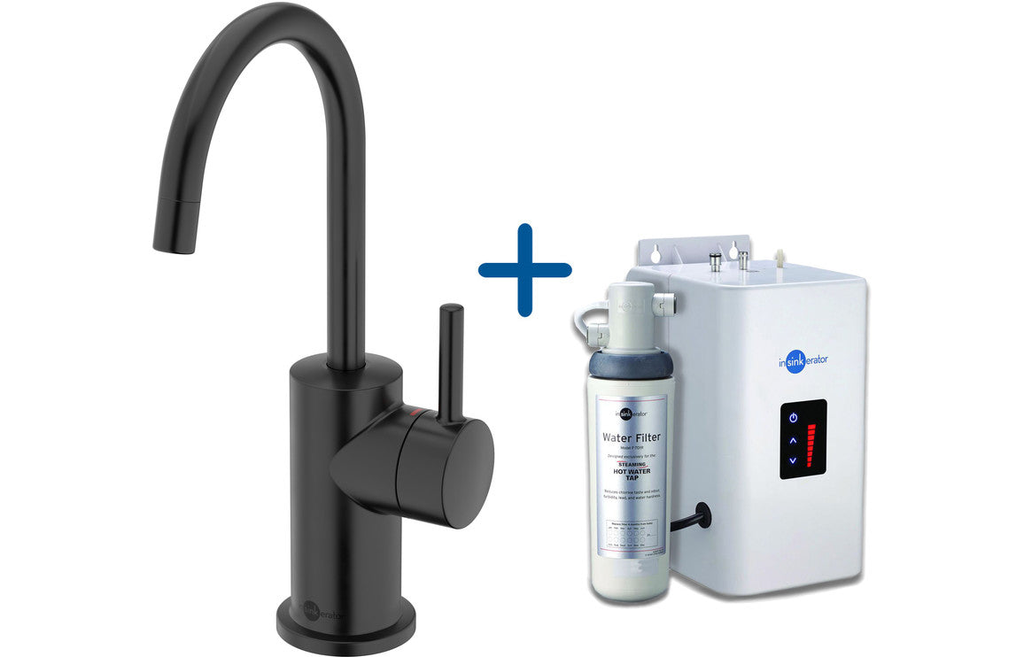 InSinkErator FH3010 Hot Water Tap & Neo Tank - Velvet Black InSinkErator FH3010 Hot Water Tap & Neo Tank - Velvet Black