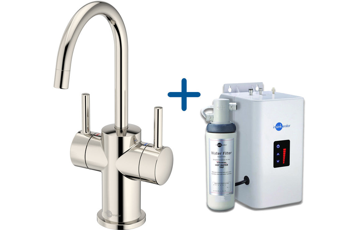 InSinkErator FHC3010 Hot/Cold Water Mixer Tap & Neo Tank - Polished Nickel InSinkErator FHC3010 Hot/Cold Water Mixer Tap & Neo Tank - Polished Nickel