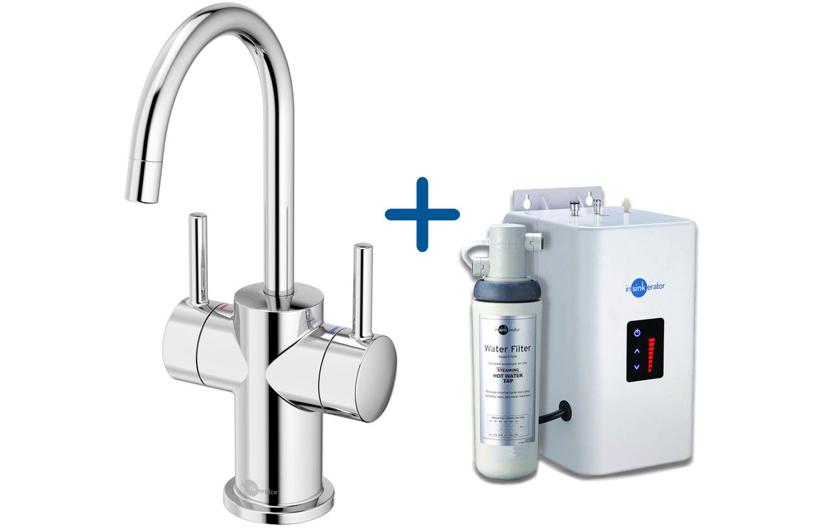InSinkErator FHC3010 Hot/Cold Water Mixer Tap & Neo Tank - Chrome InSinkErator FHC3010 Hot/Cold Water Mixer Tap & Neo Tank - Chrome