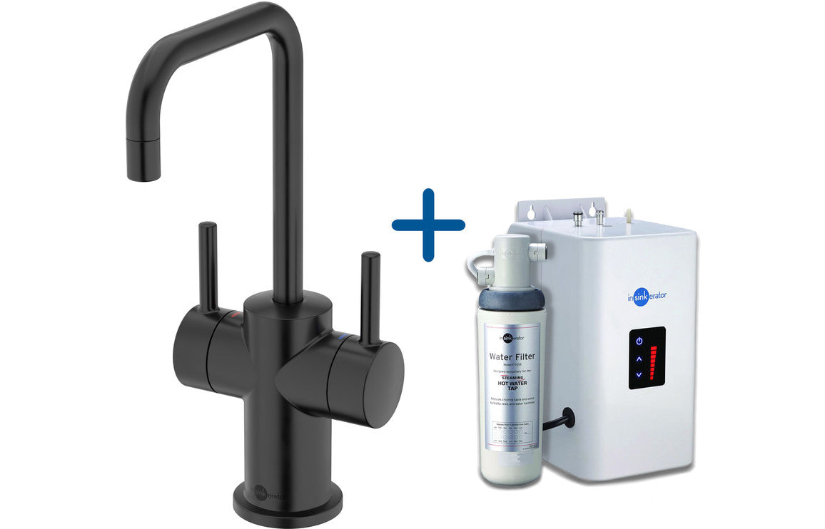 InSinkErator FHC3020 Hot/Cold Water Mixer Tap & Neo Tank - Velvet Black InSinkErator FHC3020 Hot/Cold Water Mixer Tap & Neo Tank - Velvet Black