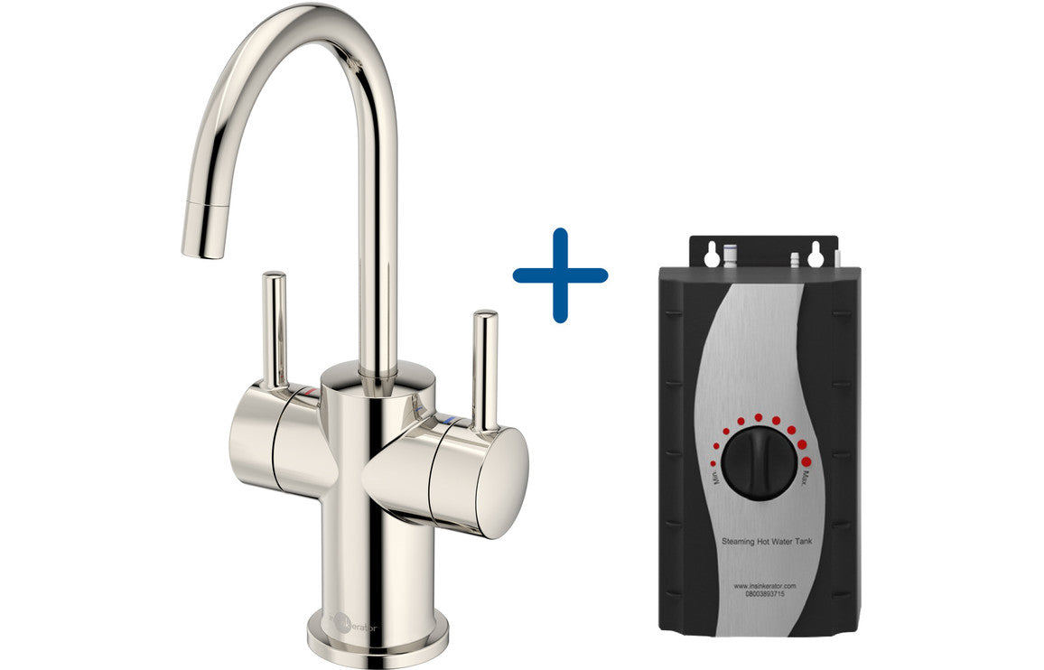 InSinkErator FHC3010 Hot/Cold Water Mixer Tap & Standard Tank - Polished Nickel InSinkErator FHC3010 Hot/Cold Water Mixer Tap & Standard Tank - Polished Nickel