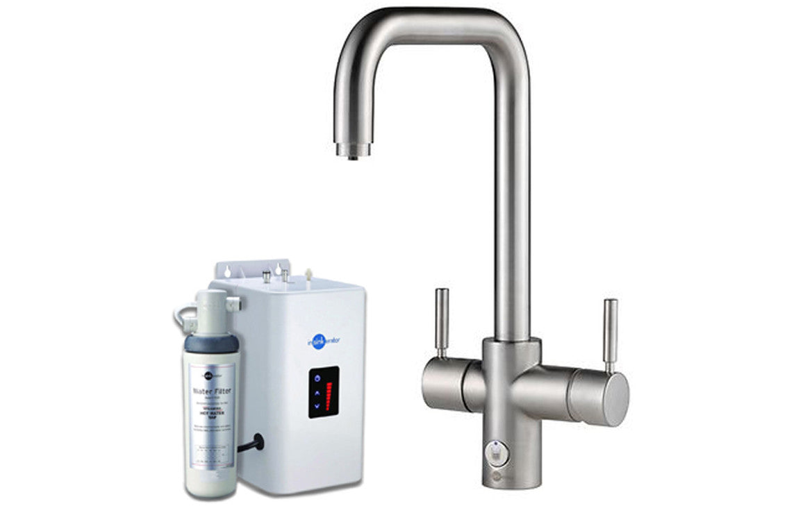 InSinkErator 4N1 U Shape Tap Neo Tank & Filter Pack - Brushed Steel InSinkErator 4N1 U Shape Tap Neo Tank & Filter Pack - Brushed Steel