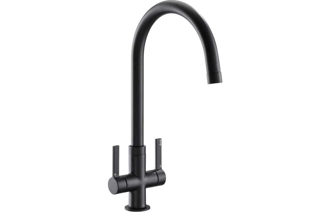 Shop Now Abode Pico Monobloc Mixer Tap - Matt Black In UK Abode Pico Monobloc Mixer Tap - Matt Black UK
