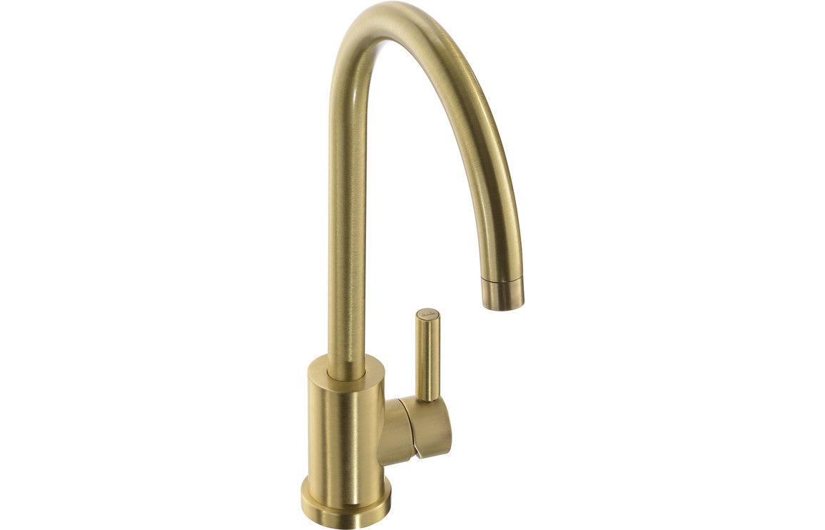 Shop Now Abode Atlas Single Lever Mixer Tap - Brushed Brass In UK Abode Atlas Single Lever Mixer Tap - Brushed Brass UK