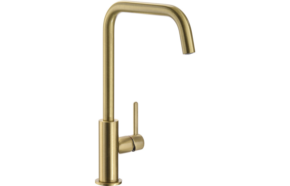Shop Now Abode Althia Single Lever Mixer Tap - Brushed Brass In UK Abode Althia Single Lever Mixer Tap - Brushed Brass UK
