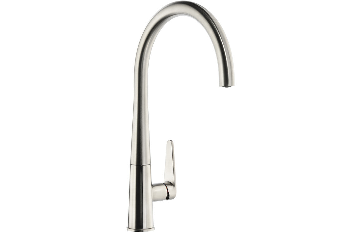 Shop Now Abode Coniq R Single Lever Mixer Tap - Brushed Nickel In UK Abode Coniq R Single Lever Mixer Tap - Brushed Nickel UK