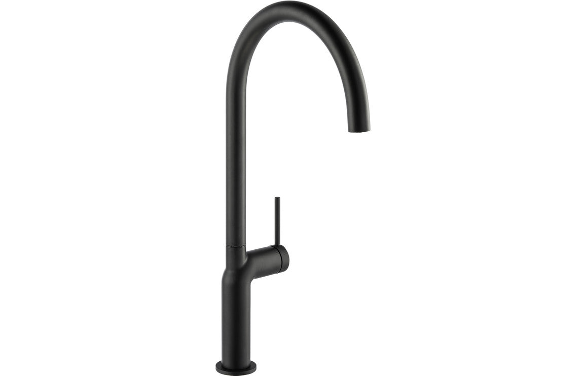 Shop Now Abode Tubist Single Lever Mixer Tap - Matt Black In UK Abode Tubist Single Lever Mixer Tap - Matt Black UK
