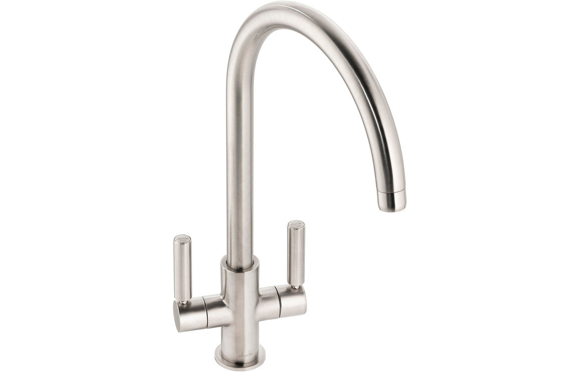 Shop Now Abode Globe Monobloc Mixer Tap - Brushed Nickel In UK Abode Globe Monobloc Mixer Tap - Brushed Nickel UK