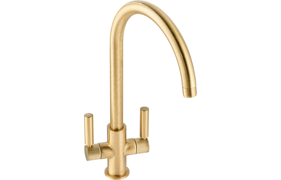 Shop Now Abode Globe Monobloc Mixer Tap - Brushed Brass In UK Abode Globe Monobloc Mixer Tap - Brushed Brass UK
