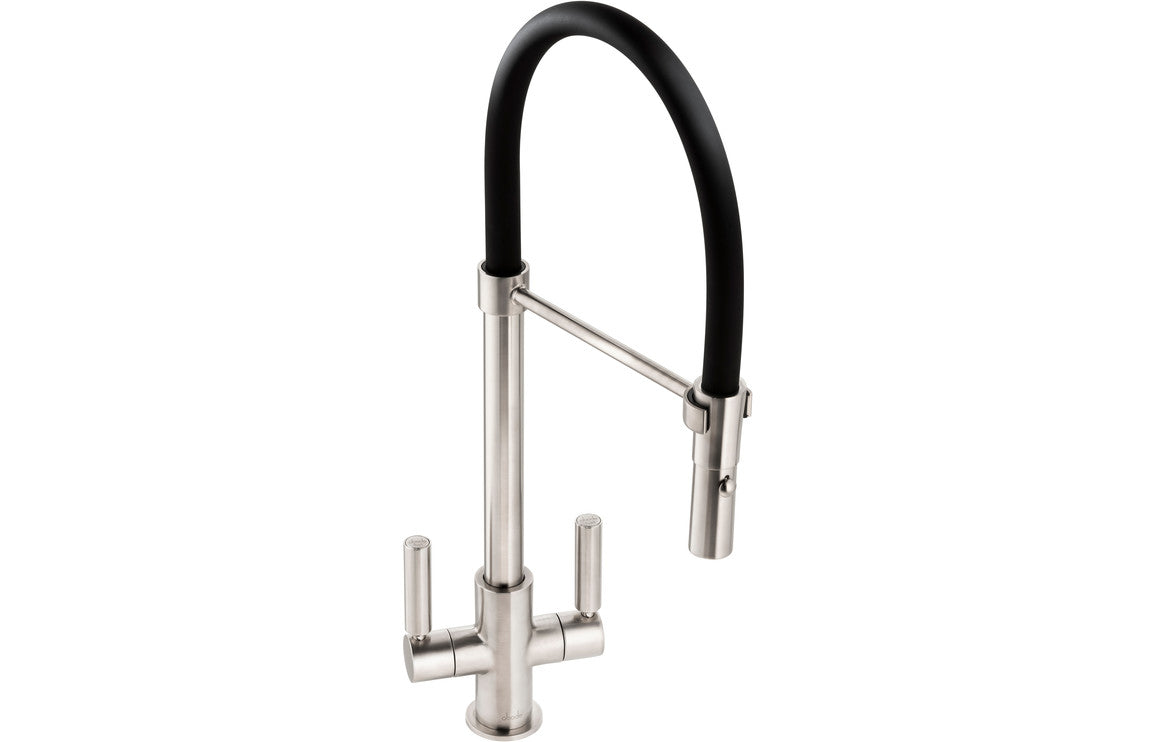 Abode Globe Professional Mixer Tap - Brushed Nickel Abode Globe Professional Mixer Tap - Brushed Nickel