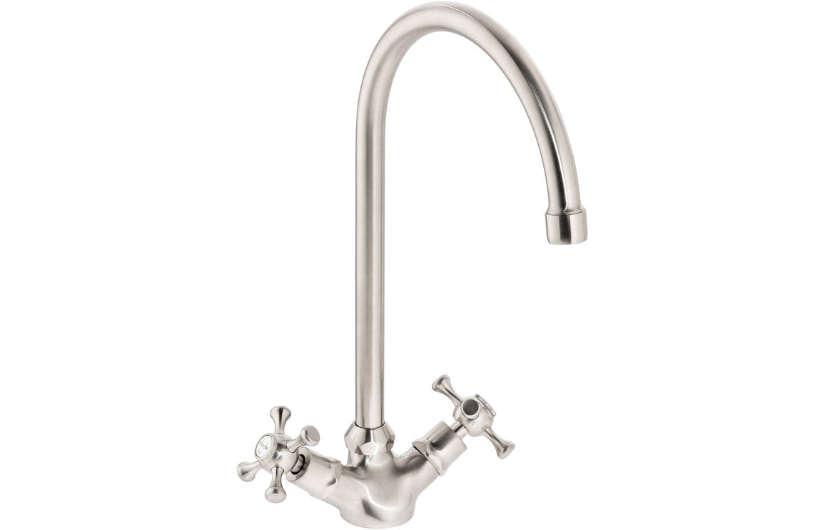 Abode Burford Monobloc Mixer Tap - Brushed Nickel Abode Burford Monobloc Mixer Tap - Brushed Nickel
