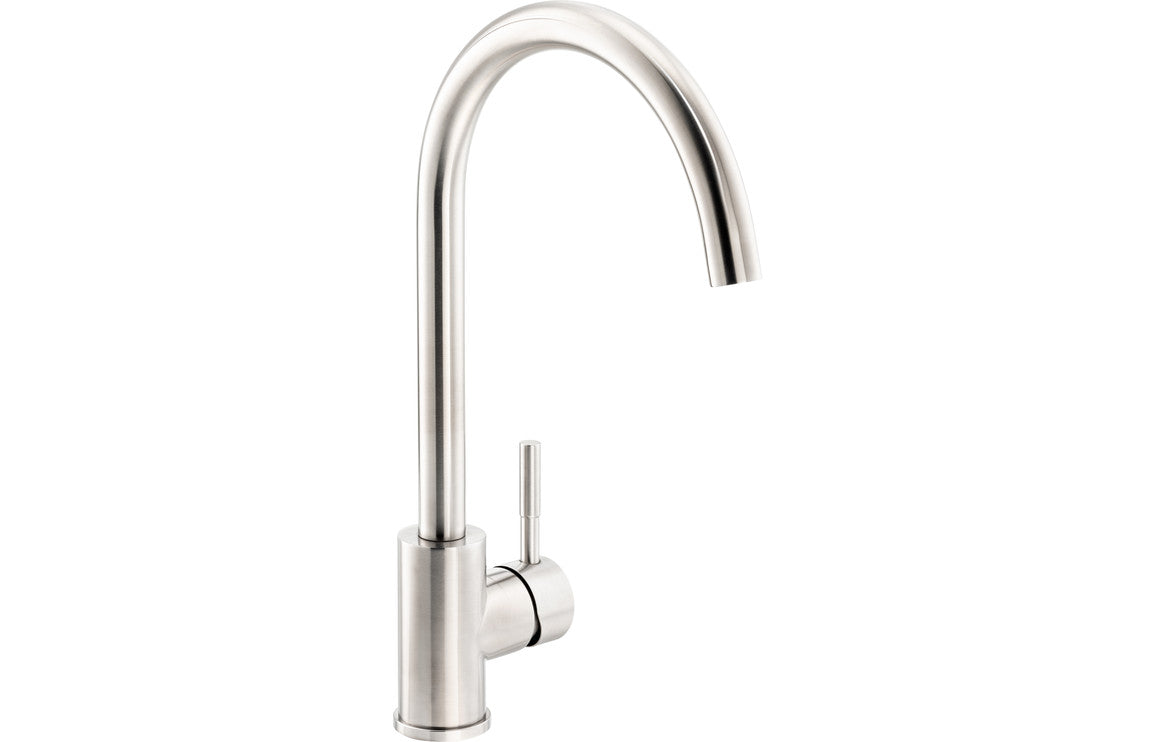 Abode Sway Single Lever Mixer Tap - Stainless Steel Abode Sway Single Lever Mixer Tap - Stainless Steel