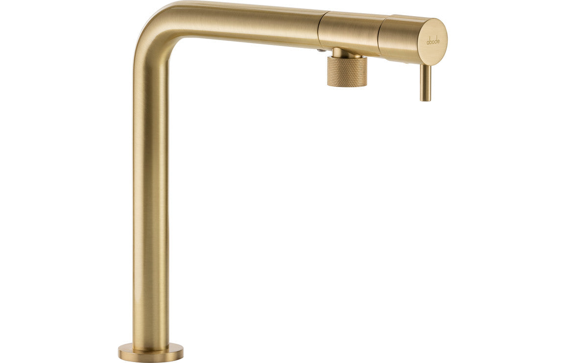 Abode Agilis Single Lever Mixer Tap - Brushed Brass Abode Agilis Single Lever Mixer Tap - Brushed Brass