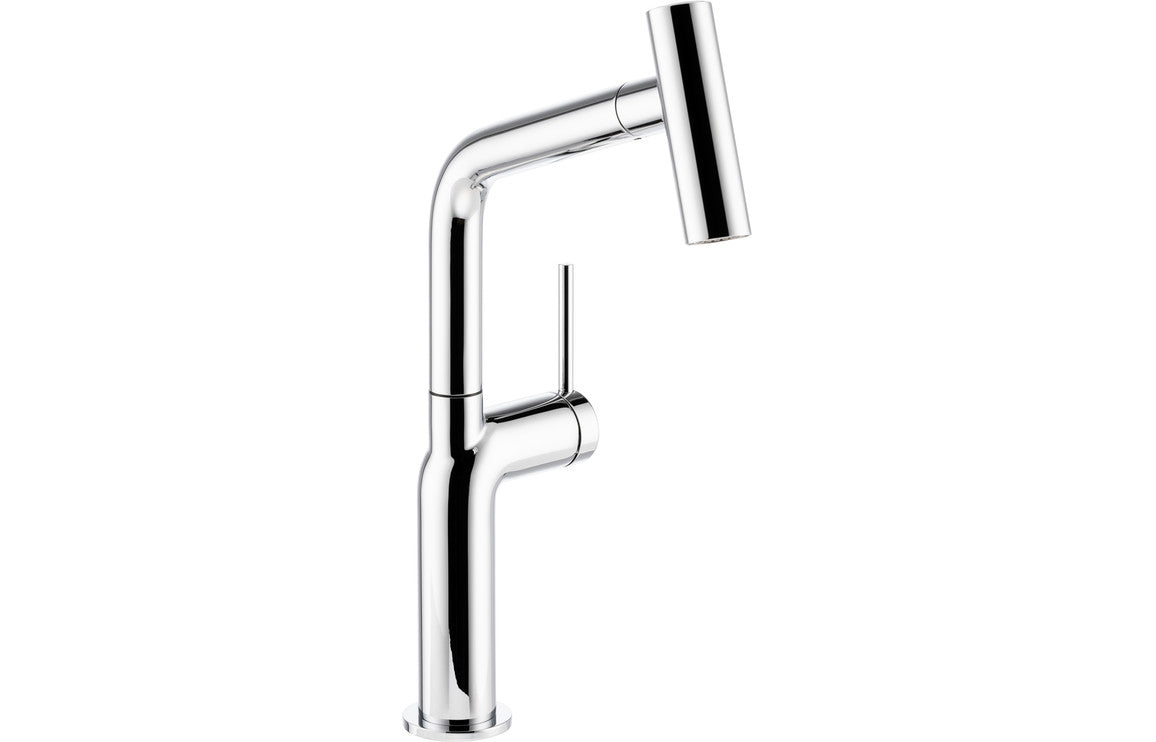 Abode Tubist T Single Lever Mixer Tap with Pull Out - Chrome Abode Tubist T Single Lever Mixer Tap with Pull Out - Chrome
