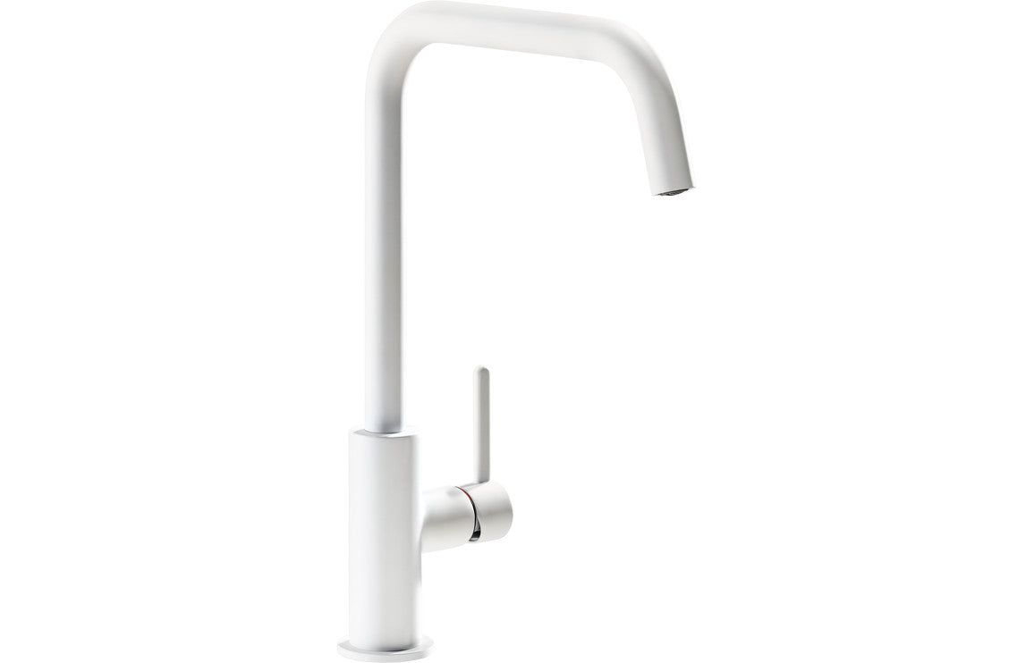 Abode Althia Single Lever Mixer Tap - Matt White Abode Althia Single Lever Mixer Tap - Matt White