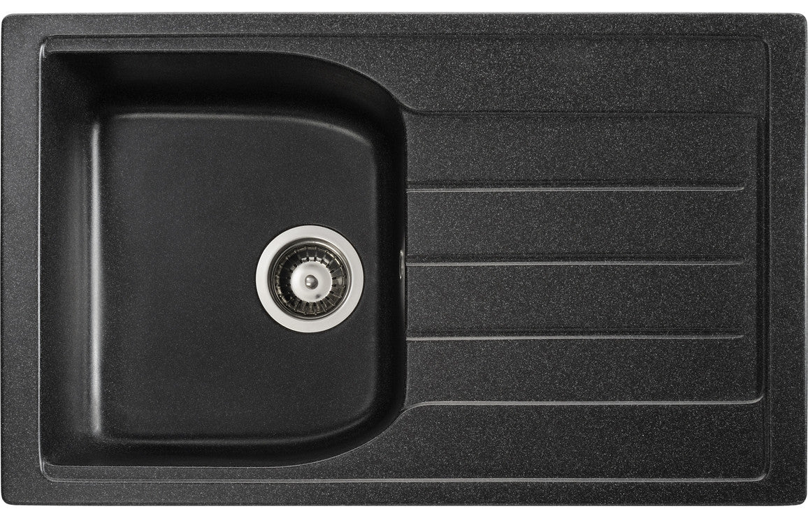 Abode Oriel 1B & Drainer Granite Inset Sink - Black Abode Oriel 1B & Drainer Granite Inset Sink - Black