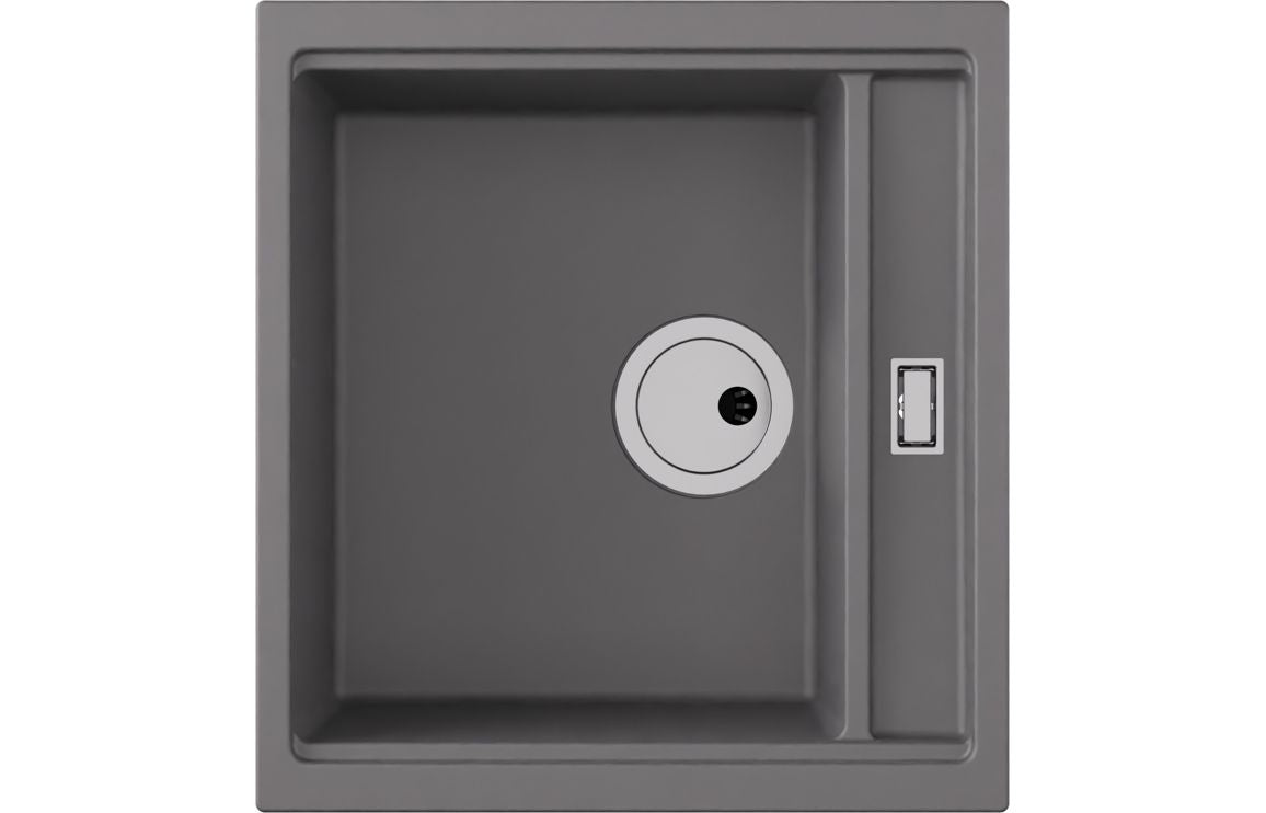 Abode Syncronist Compact 1.25B Inset/Undermount Sink - Metallic Grey Abode Syncronist Compact 1.25B Inset/Undermount Sink - Metallic Grey