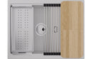 Abode Syncronist Compact 1.25B & Drainer Inset/Undermount Sink - White