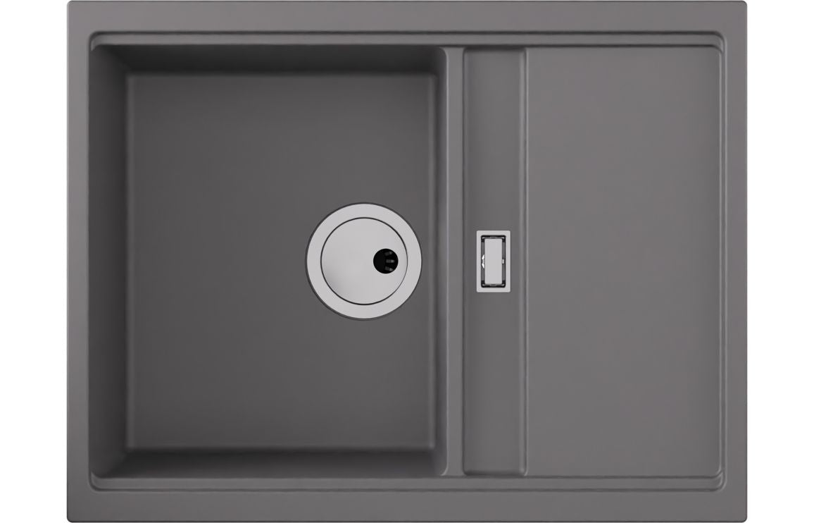 Abode Syncronist Compact 1.25B & Drainer Inset/Undermount Sink - Metallic Grey Abode Syncronist Compact 1.25B & Drainer Inset/Undermount Sink - Metallic Grey