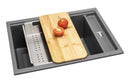 Abode Syncronist Large 1.25B Inset/Undermount Sink - Metallic Grey