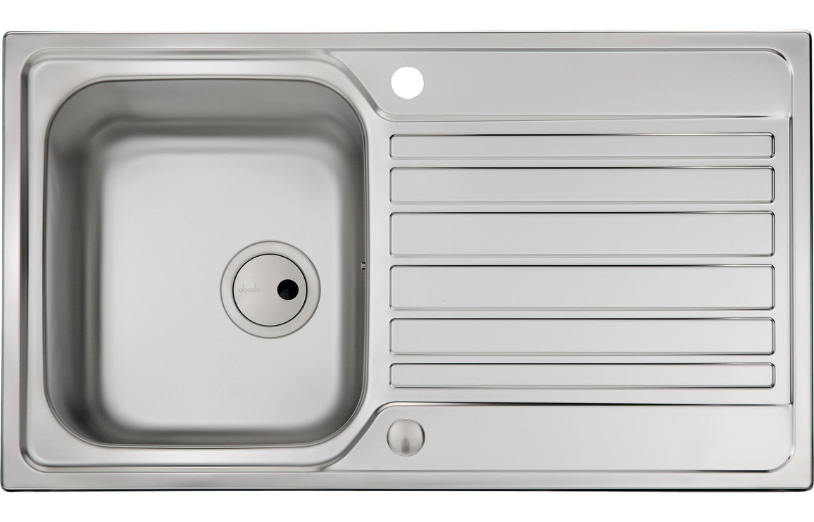 Abode Connekt 1B & Drainer Inset Sink - Stainless Steel Abode Connekt 1B & Drainer Inset Sink - Stainless Steel