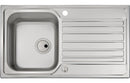 Abode Connekt 1B & Drainer Inset Sink - Stainless Steel