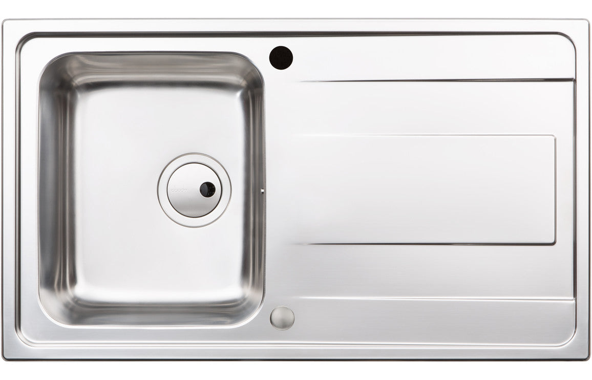 Abode Ixis Compact 1B & Drainer Inset Sink - Stainless Steel Abode Ixis Compact 1B & Drainer Inset Sink - Stainless Steel
