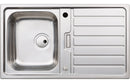 Abode Neron Compact 1B & Drainer Inset Sink - Stainless Steel