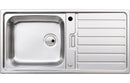 Abode Neron 1B & Drainer Inset Sink - Stainless Steel