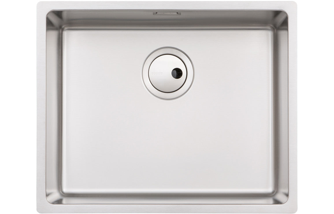 Abode Matrix R15 1B 500mm Undermount/Inset Sink - Stainless Steel Abode Matrix R15 1B 500mm Undermount/Inset Sink - Stainless Steel
