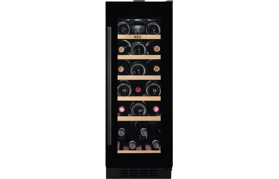 AEG AWUS020B5B B/I Under Counter 30cm Wine Cabinet - Black AEG AWUS020B5B B/I Under Counter 30cm Wine Cabinet - Black