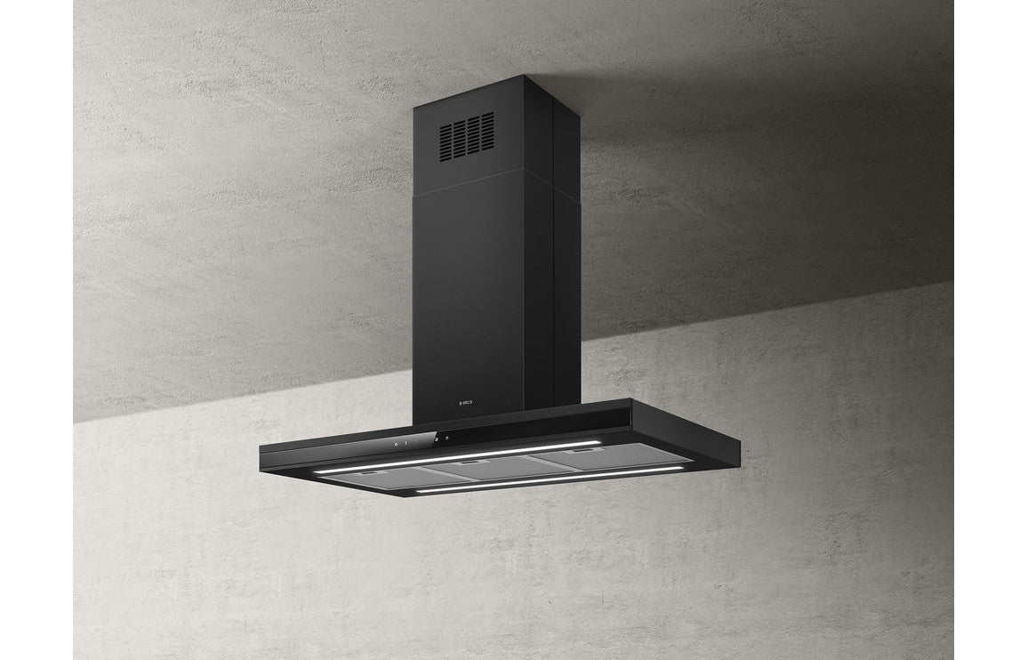 Elica Ad?le 90cm Island Hood - Matt Black Elica Ad?le 90cm Island Hood - Matt Black