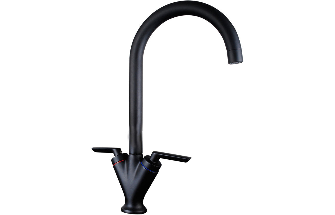 Prima V Shape Dual Lever Mixer Tap - Black Prima V Shape Dual Lever Mixer Tap - Black