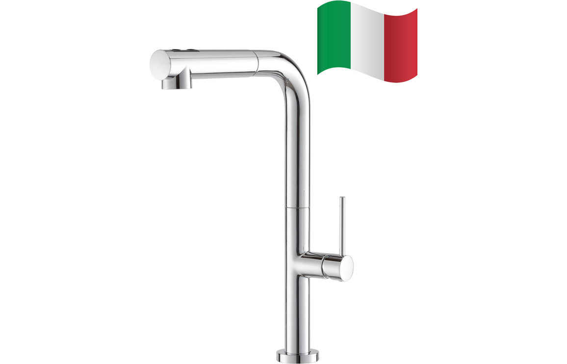Prima+ Mosa Single Lever L-Shaped Tall Mixer Tap - Chrome Prima+ Mosa Single Lever L-Shaped Tall Mixer Tap - Chrome