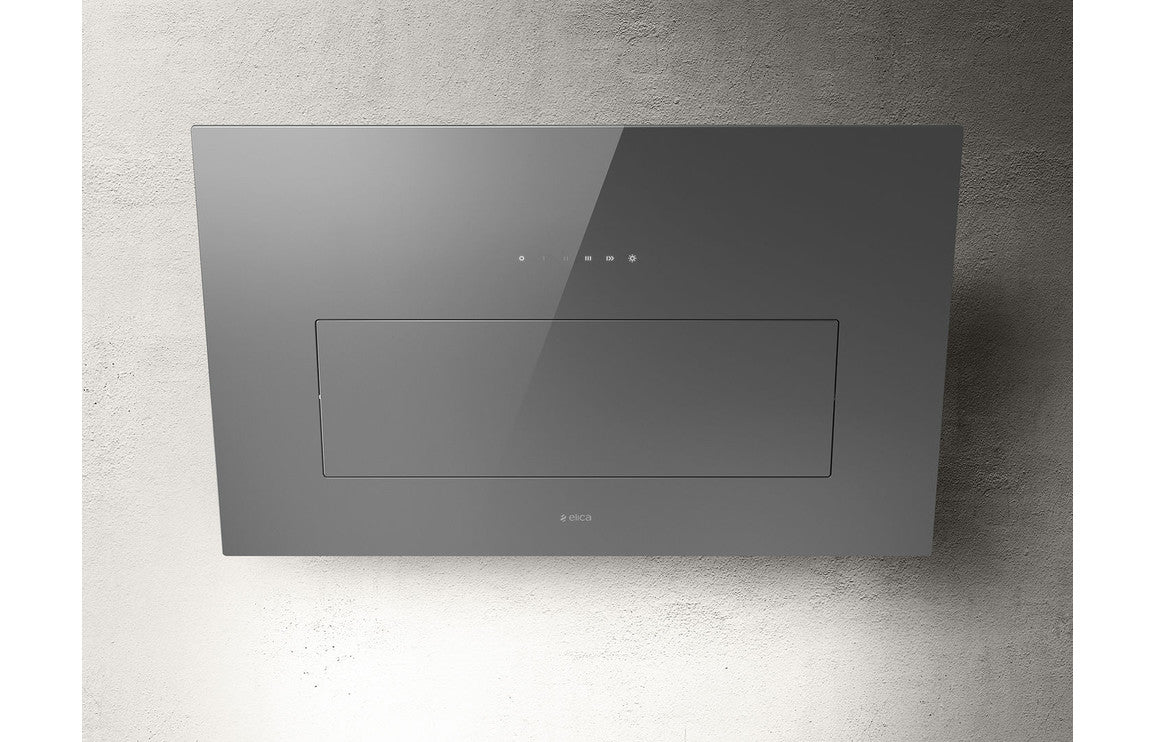 Elica Bloom 85cm Chimney Hood - Grey Glass Elica Bloom 85cm Chimney Hood - Grey Glass