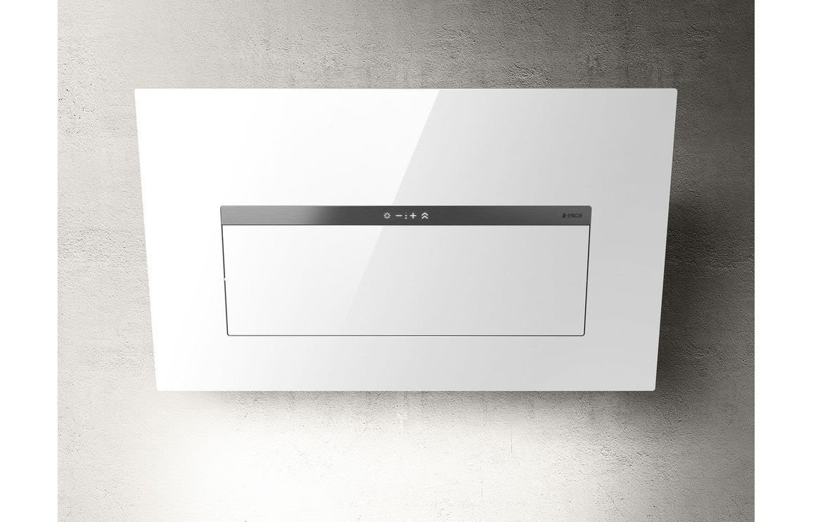 Elica Bloom-S 85cm Chimney Hood - White Glass Elica Bloom-S 85cm Chimney Hood - White Glass