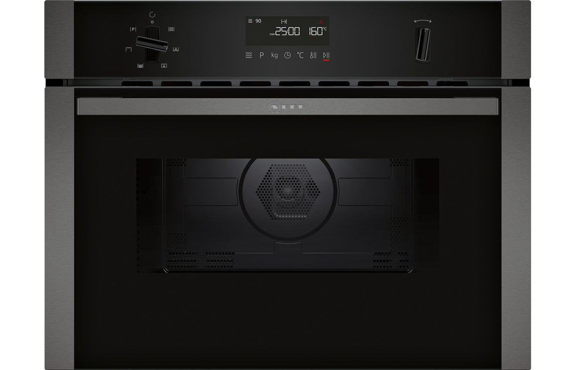 Neff N50 C1AMG84G0B Built-in Compact Combi Microwave & Oven - Graphite Grey Neff N50 C1AMG84G0B Built-in Compact Combi Microwave & Oven - Graphite Grey