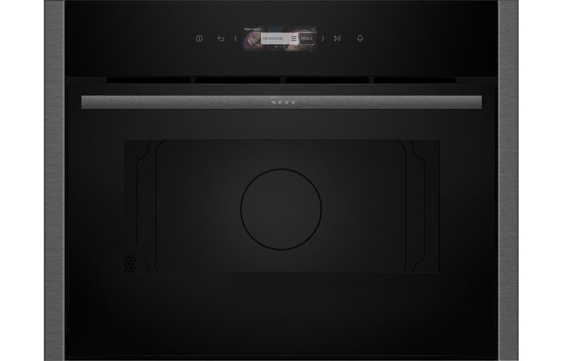 Neff N70 C24GR3XG1B Built-in Compact Microwave & Grill - Black with Graphite Trim Neff N70 C24GR3XG1B Built-in Compact Microwave & Grill - Black with Graphite Trim
