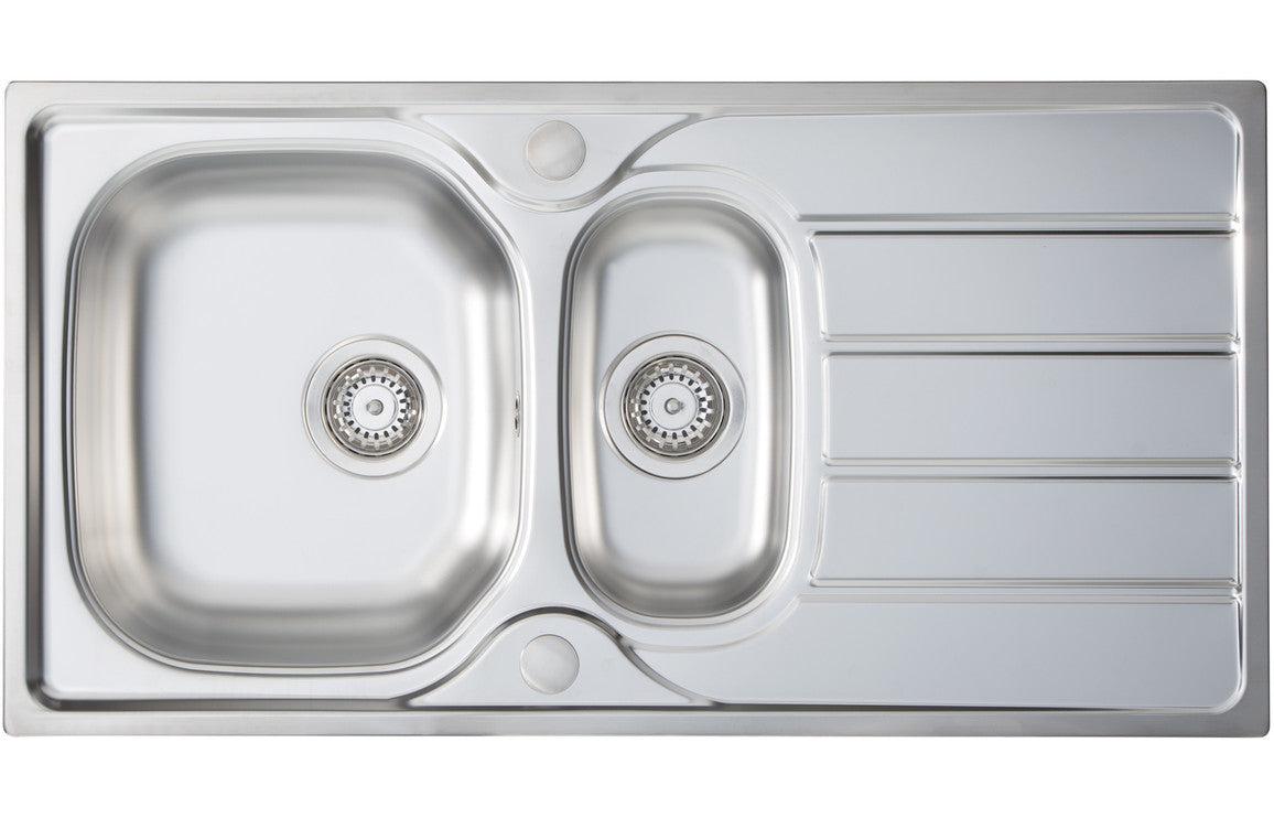 Prima 1.5B 965x500mm Inset Sink - Stainless Steel Prima 1.5B 965x500mm Inset Sink - Stainless Steel