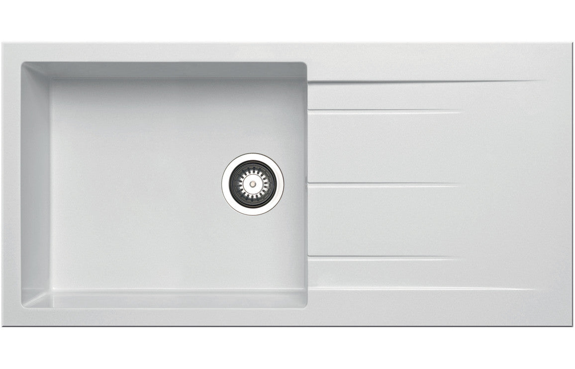Prima+ Granite 1B & Drainer Inset Sink - White Prima+ Granite 1B & Drainer Inset Sink - White