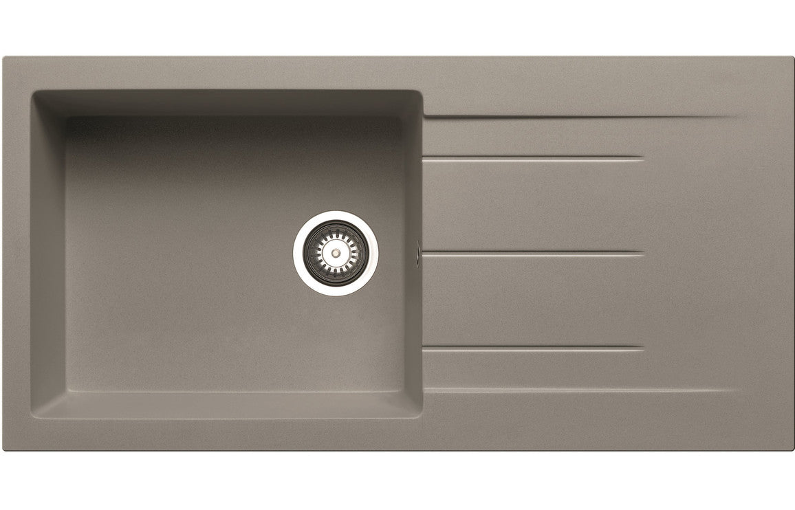Prima+ Granite 1B & Drainer Inset Sink - Light Grey Prima+ Granite 1B & Drainer Inset Sink - Light Grey