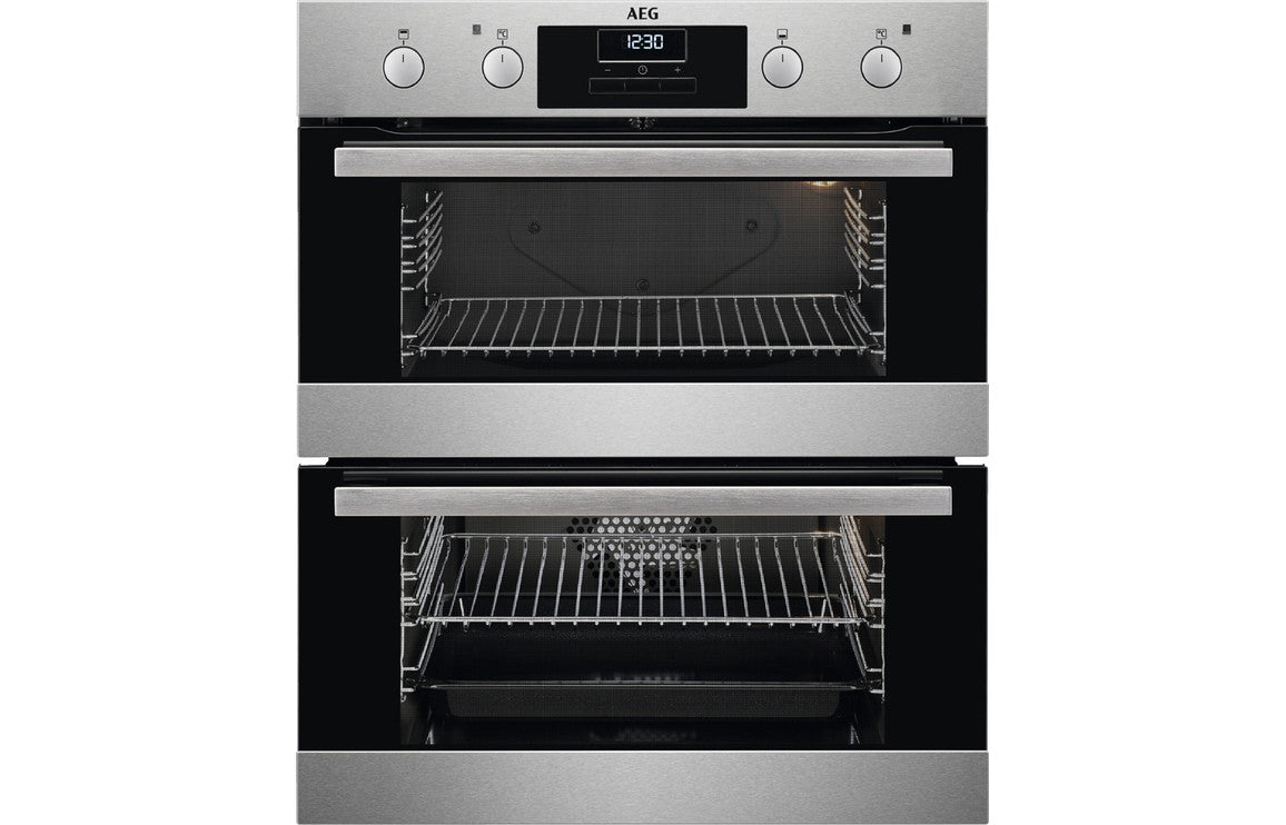 Shop Now AEG DUB331110M Built-under Double Electric Oven - Stainless Steel In UK AEG DUB331110M Built-under Double Electric Oven - Stainless Steel UK