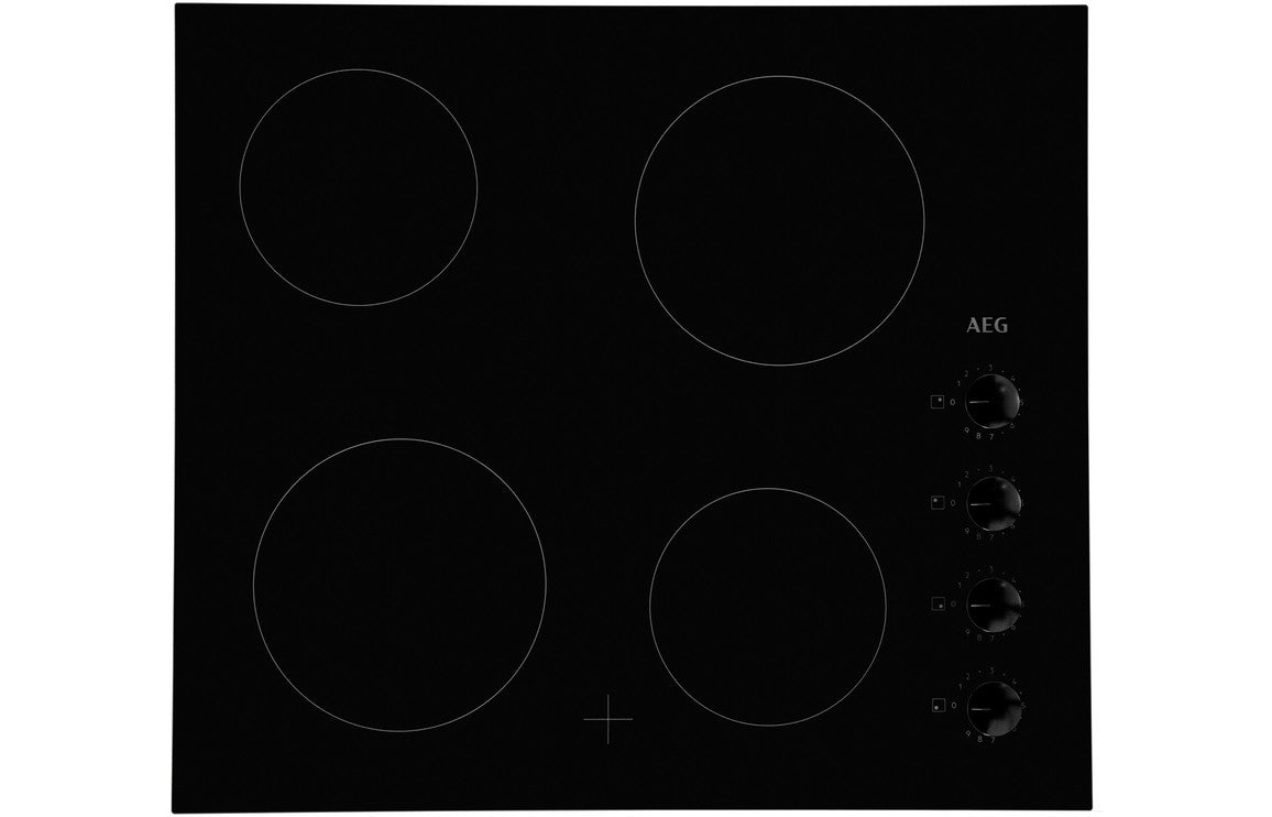 AEG HK614000CB 60cm Ceramic Hob - Black AEG HK614000CB 60cm Ceramic Hob - Black